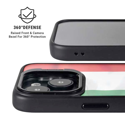 Italy Flag iPhone 15 Plus Kickstand Case